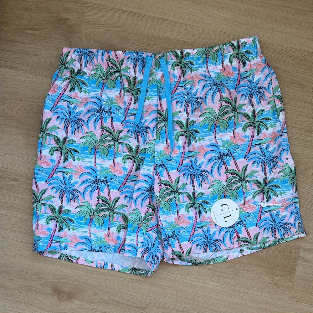 Caden Lane Tropical Palm Tree Men's Swim Shorts